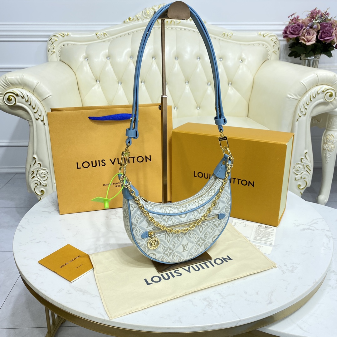 Louis Vuitton LOOP Handbag M81094 Ecru/Blue